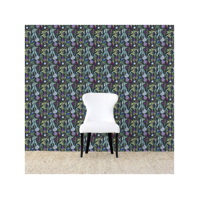 Dunham Floral Wallpaper, Blue