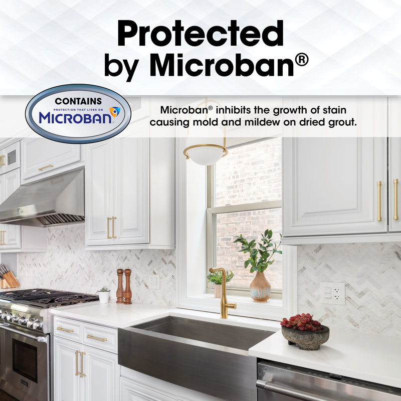 Prism SCG #165 Delorean Gray 1 Gal. Ultimate Performance Pre-Mixed Single Component Grout, Arctic White