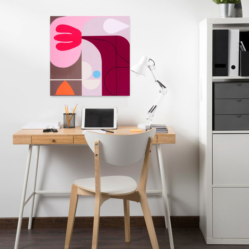 Interlude abstrait, art moderne contemporain, H 18 po x l 18 po