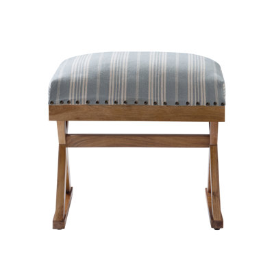 Artisan 23"W Upholstered X base Pouf Ottoman