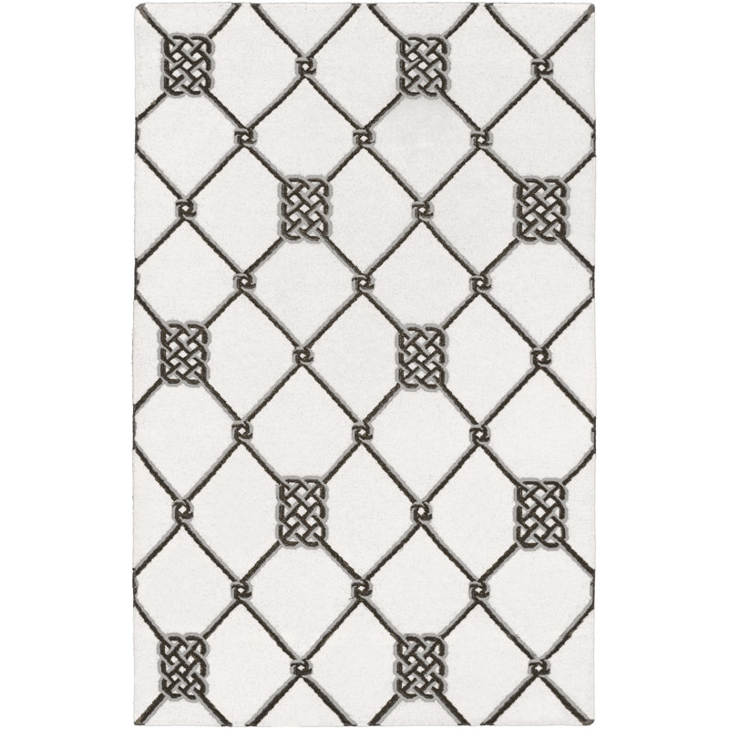 Wool Geometric Indoor Rug, Rectangle 2' x 3'