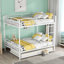 Metal Bunk Bed With Trundle,Can be Divided into two beds,Bed Frame-1295303651-1295303652