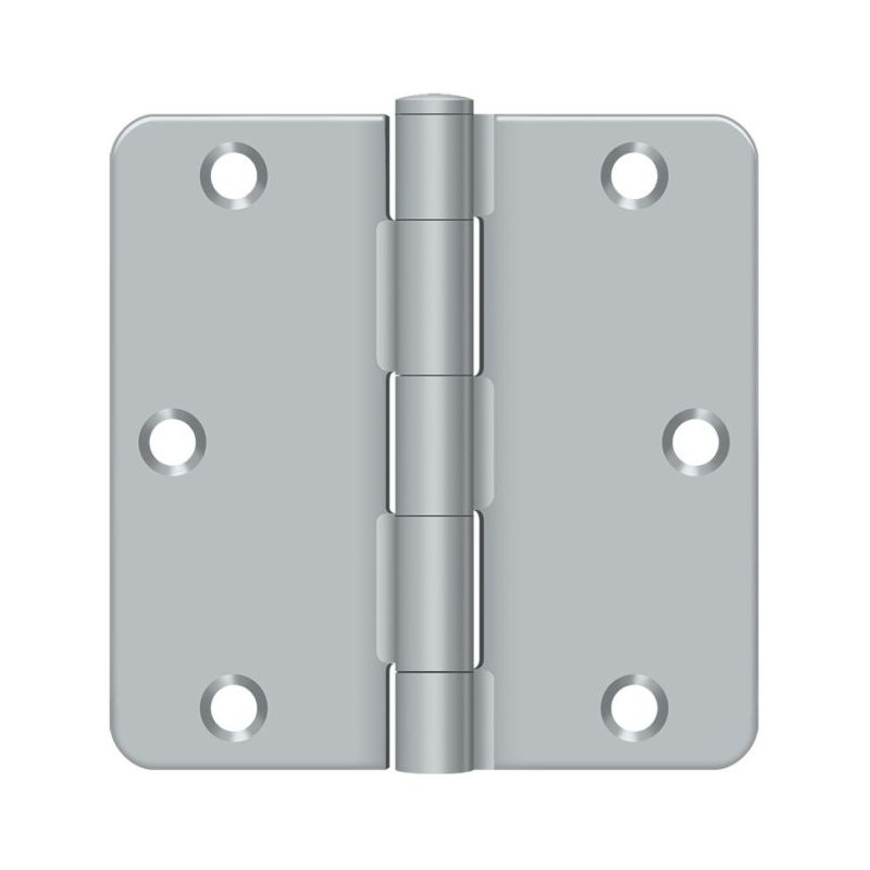 Steel Hinge, Brushed Chrome