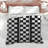 Black White Checkered Comforter-130658921