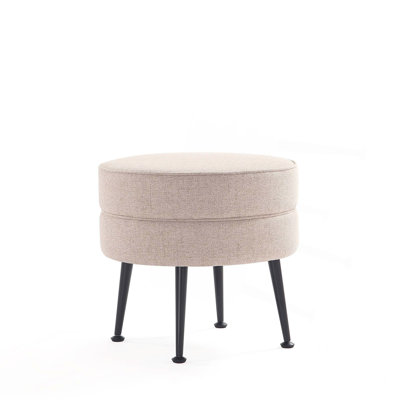 Upholstered Accent Ottoman（ONLY OTTOMAN)