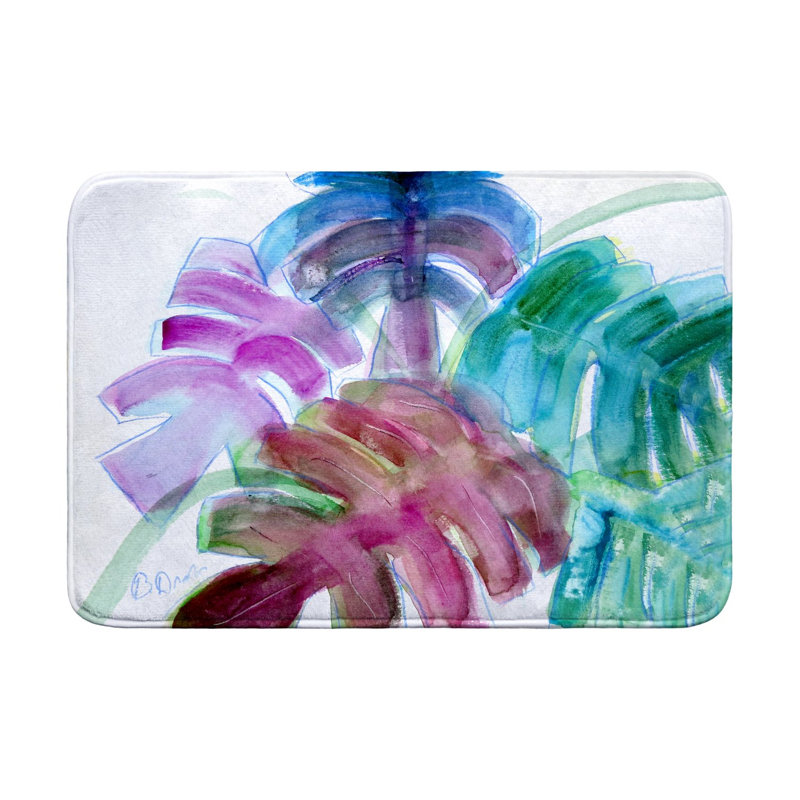 Tapis de bain Monstera, L 36 po x l 24 po