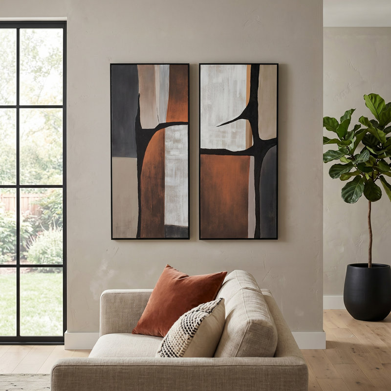 Cosey, ensemble de 2 reproductions d'art mural Linus 22 x 50