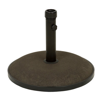 Umbrella Stand Concrete, 55 Lbs Capacity, Brown, 19.96 In. X 15 Model Holder Lbs, Product Depth & Width, H Feature