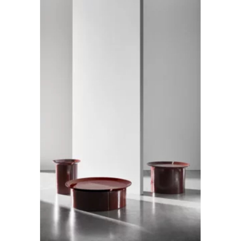 Brise Coffee Table, Red, 36.22" Diameter