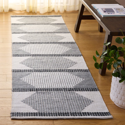 Kilim tissé à la main recyclé P.E.T. Tapis d'intérieur à motif géométrique