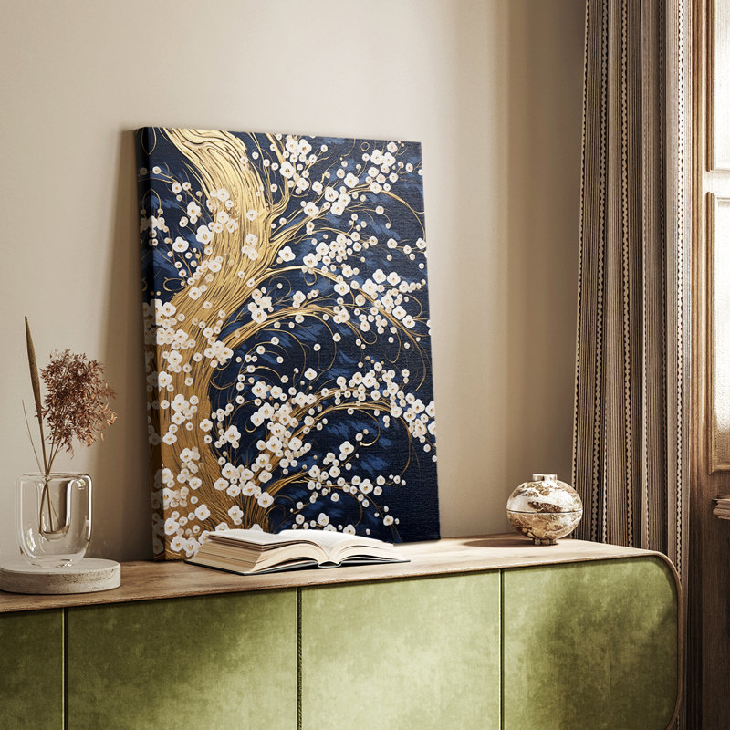 Paysages série CXLIX - Toile tendue avec châssis de qualité supérieure - Prêt à être accroché, H 18 po x l 12 po