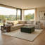 Repose-pieds carré de 33,86 po Hartwell-1466901509