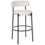 Rodin Upholstered Counter Stool with Metal Frame-679684315