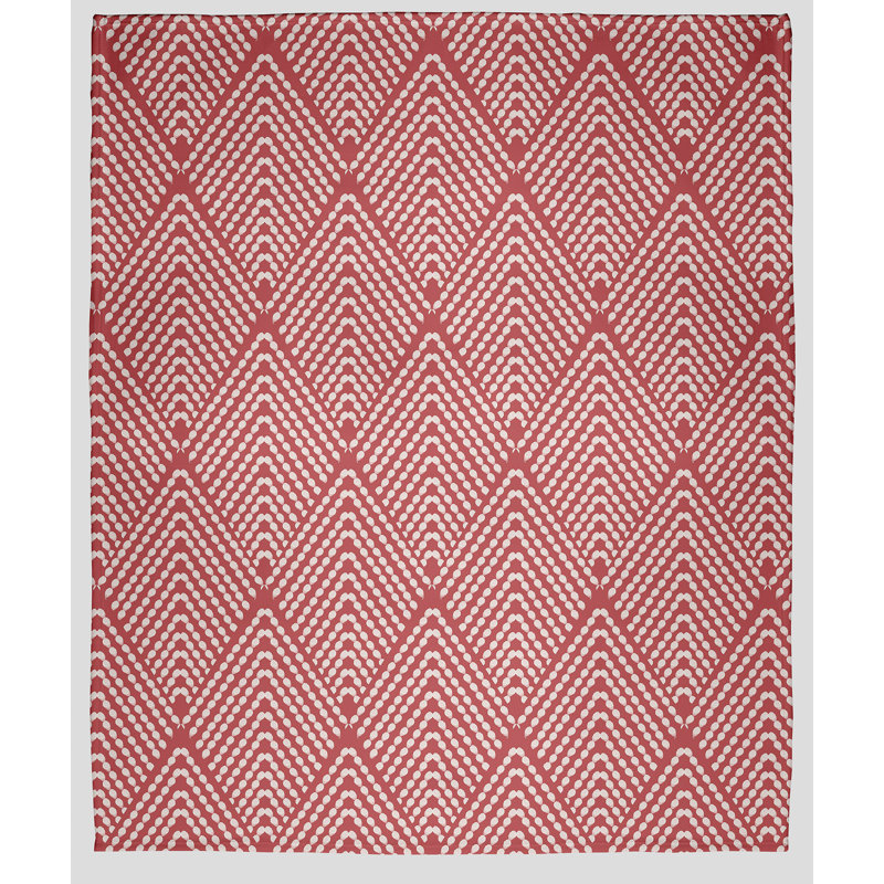 Fleece Throw Blanket, 50" W x 60" L, Ligonberry Red