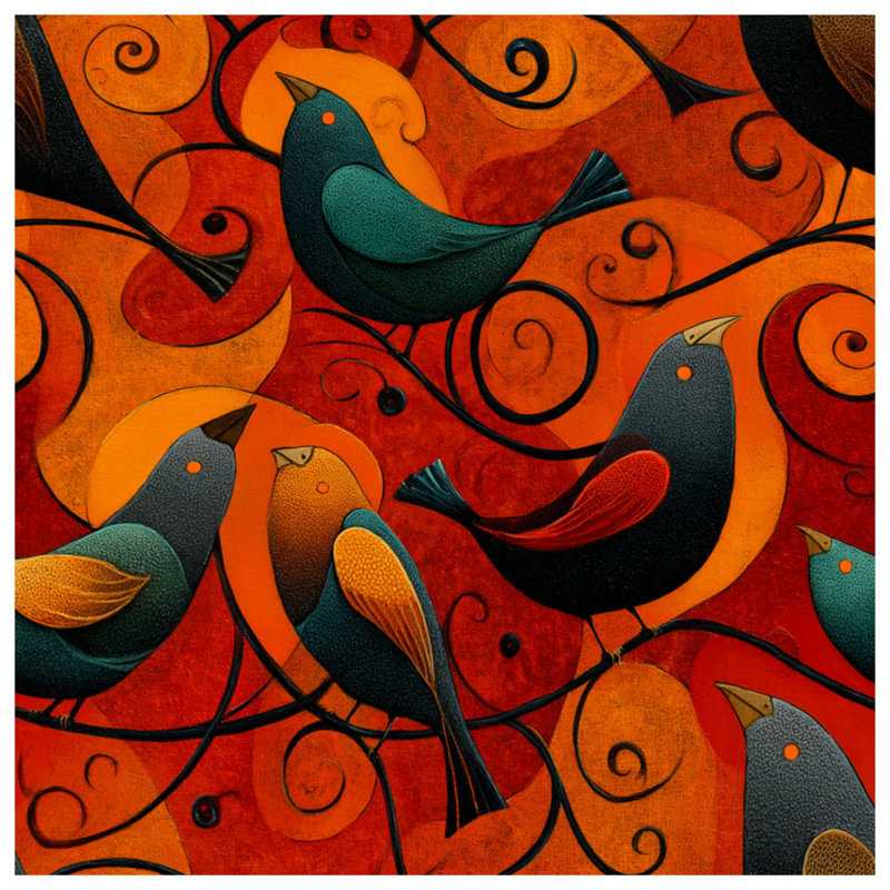 Housse de couette Birds Bedding Animals Bohemian, Très grand lit