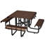 Steel Patio Dining Set Table,