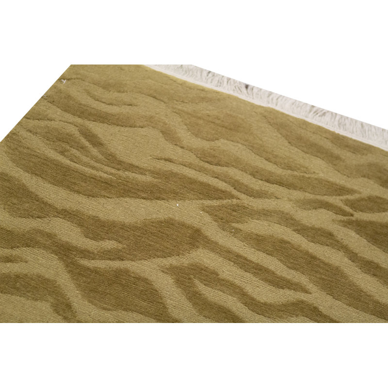Hand-Knotted High-Quality Gold Area Rug
