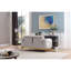 Causeuse de style moderne Zoe faite de bois et d'accents dorés en gris Identique à B009P303214 (CA Warehouse Inventory)-534374419