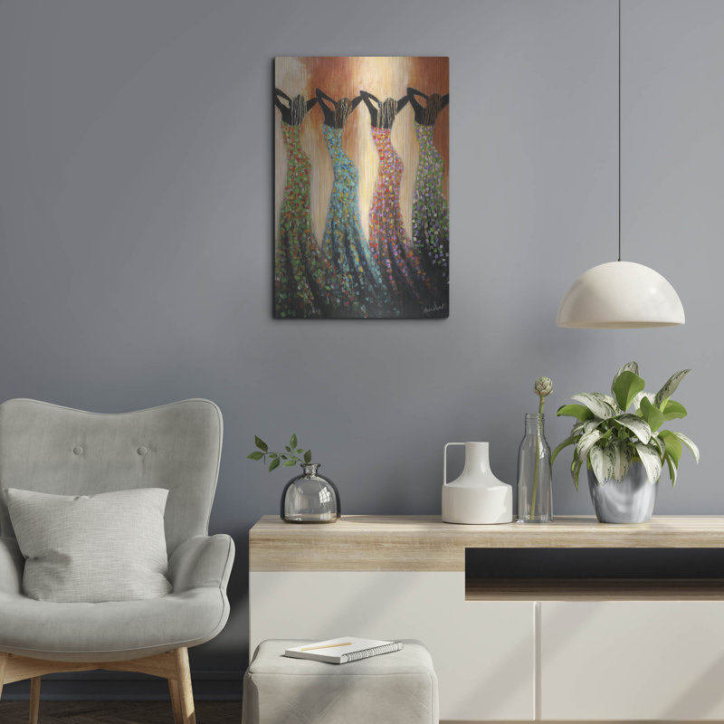Winston Porter «Dance of the Summer Solstice» par Monica Stewart, art mural en métal,, H 24 po x l 16 po
