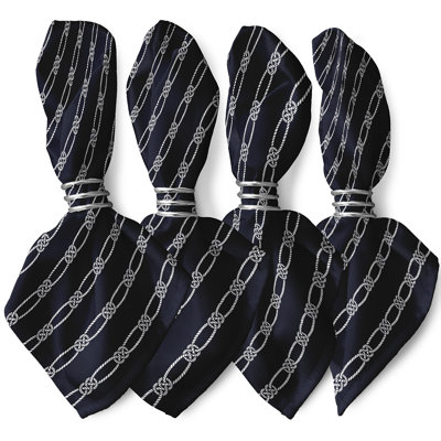 Lamija Polyester Striped Square Napkin