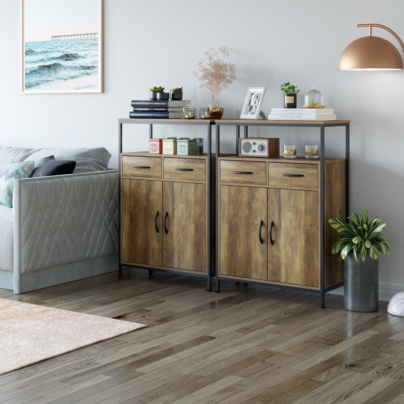 Shelbyville 2 - Door Cabinet, Rustic Brown