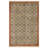 Distressed Traditional Rust Border Area Rug