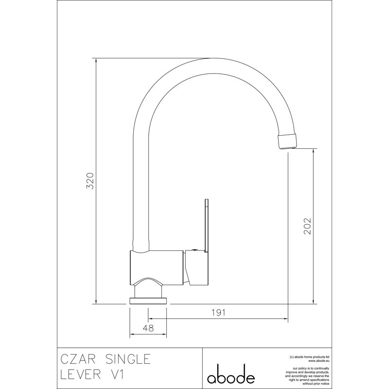 Abode Designs Czar Kitchen Faucet