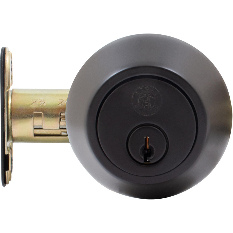 Verrou cylindrique simple, Noir mat