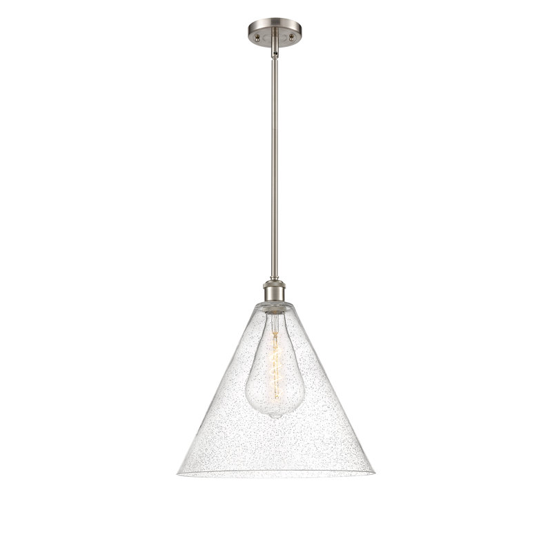 Luminaire suspendu en forme de globe à 1 lumière Anairis, H 49,75 po x l 16 po x P 16 po, Ampoule non incluse