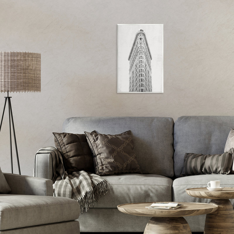Plaque murale Flatiron Building Architecture, design par Wild Apple Portfolio, H 15 po x l 10 po
