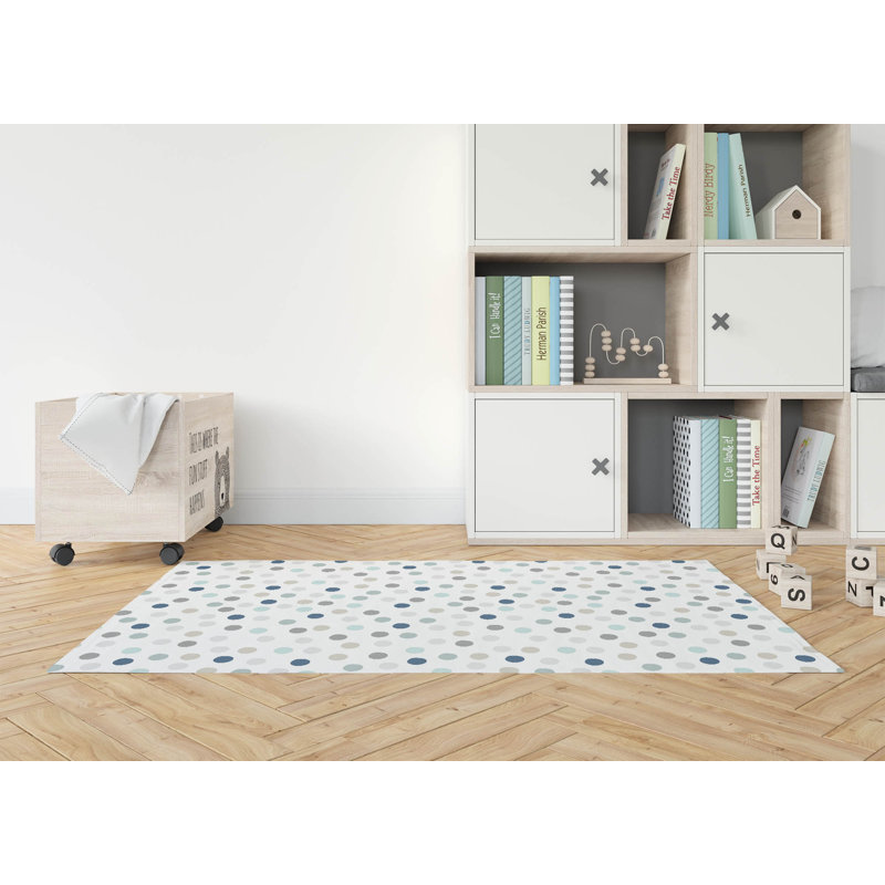 Tapis de jeu Always Polka Kids, Rectangle 5 pi x 7 pi