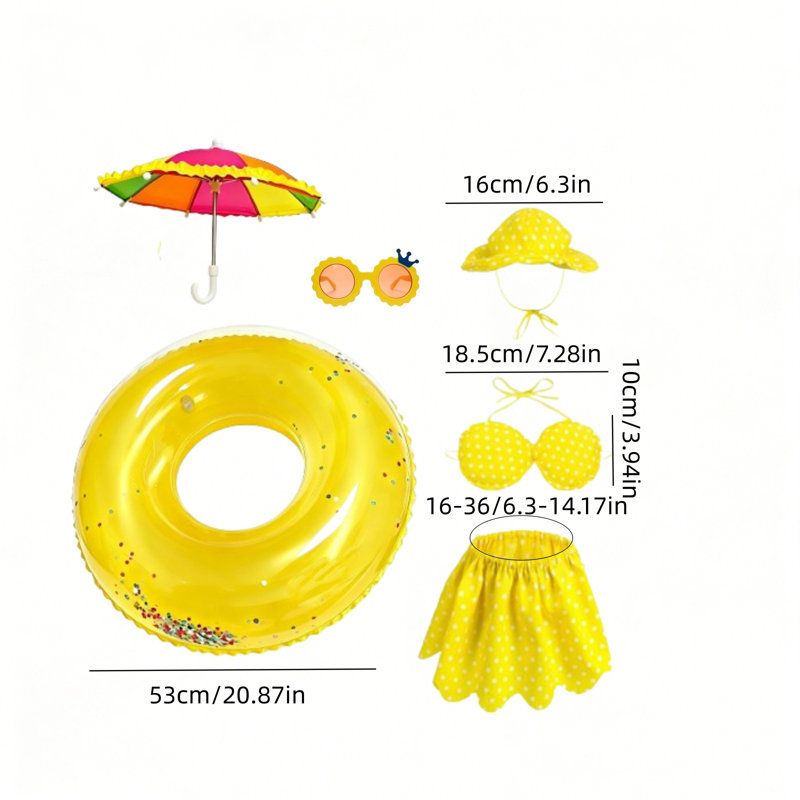 Ensemble de 23 maillots de bain porche oie, jaune