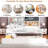 Daybed With Storage Shelves, Blackboard, Cork Board, USB Ports And Trundle-371559901