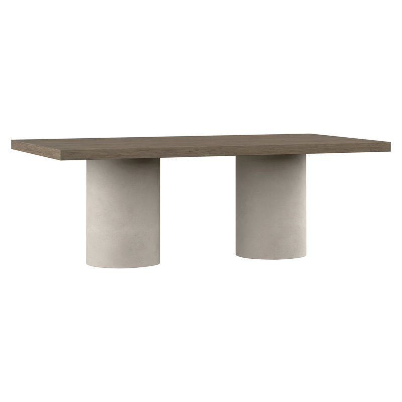Casa Paros Extendable Oak Solid Wood Top Dining Table