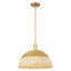 Cidalino - Mini-luminaire suspendu 1 lumière avec abat-jour tressé - Abat-jour-276928191-276928163