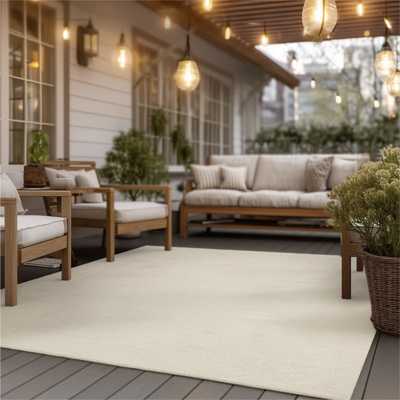 Bedsure 5'X 7' Plush Imitation Faux Wool Area Rug – Premium Soft Cream Carpet, Pet Friendly Machine Washable, All-Season Cozy Comfort For Living Room, Bedroom & Home Decor