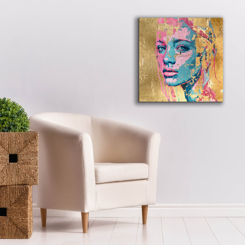 «Colorful Muse» par Svetlana Aleynikova, art mural sur toile, H 26 po x l 26 po
