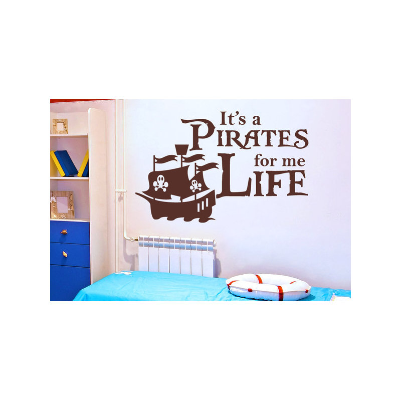 Non-Wall Damaging Wall Decal, Brown, Large