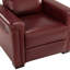 Fauteuil inclinable électrique en cuir véritable l 36,02 po Westdale avec pieds en bois massif-1345036468