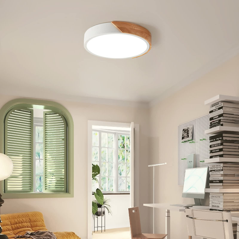 Plafonnier moderne à DEL, Blanc
