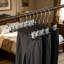 Cintres robustes réglables pour pantalons avec pinces antidérapantes - Conception ultramince peu encombrante pour les pantalons, les jupes, les jeans et les shorts