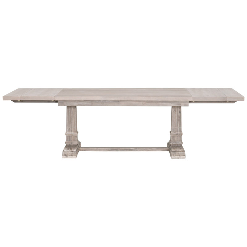 Ceejai Extendable Walnut Solid Wood Dining Table