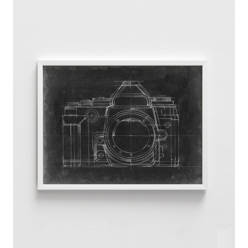 Tableau noir, photo, réception, studio noir, blanc, H 18 po x l 24 po, Impression encadrée avec passe-partout, Blanc