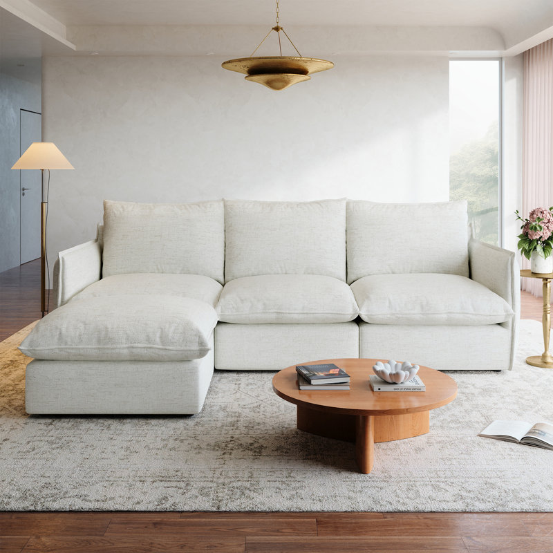 Canapé modulaire rembourré, rembourré en duvet pour le salon Sectiona, canapé Cloud, canapé modulaire rembourré, 4