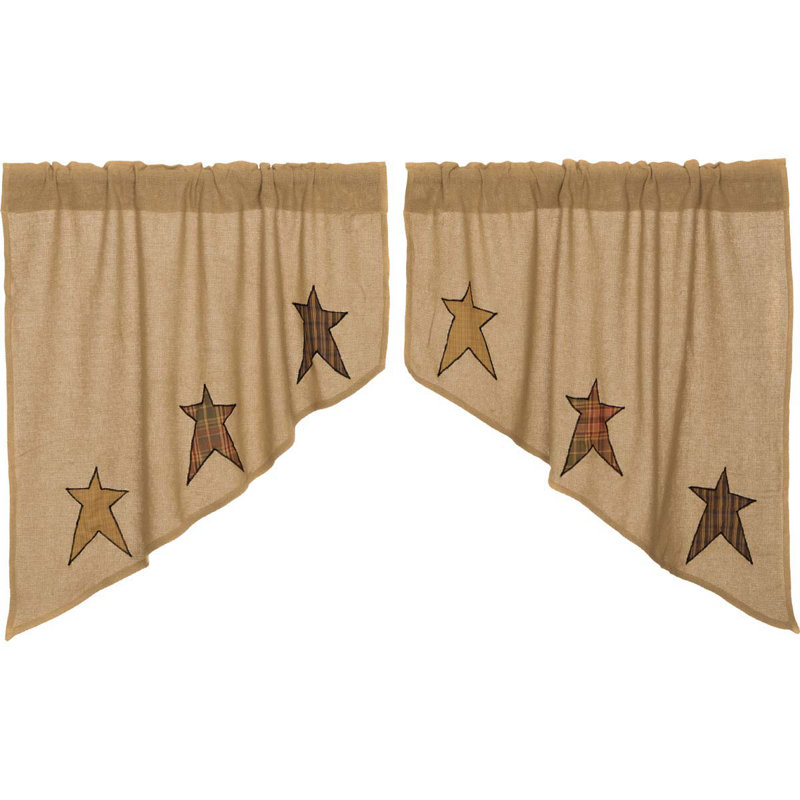 Cantonnière en étoile 36 po applique