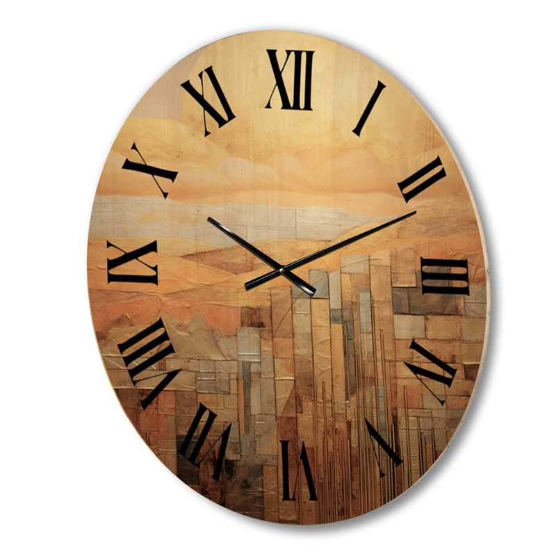 Marydel Solid Wood Wall Clock, Small