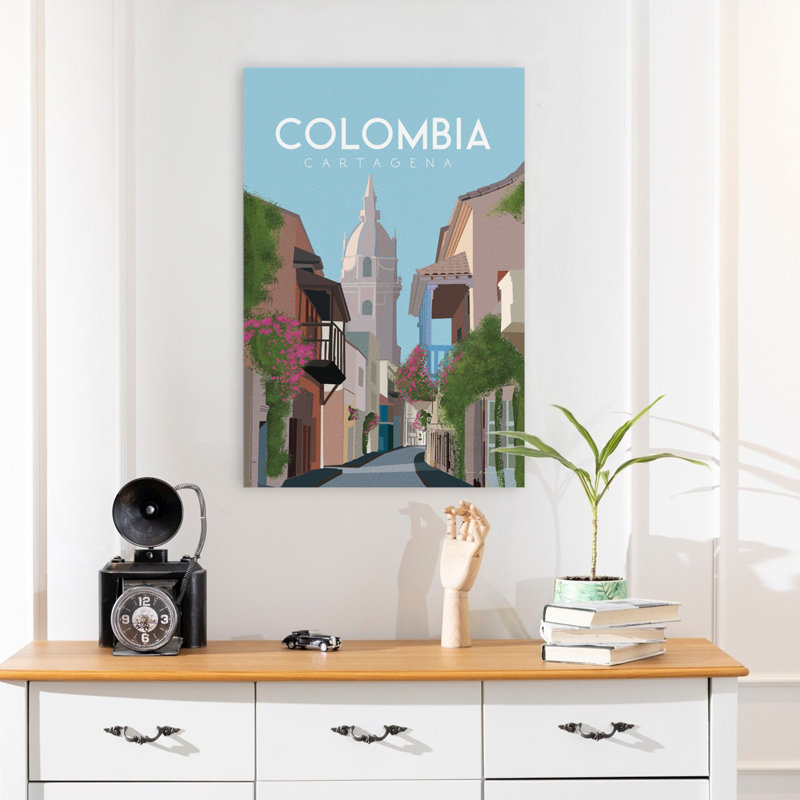 Colombie - aventure, publicité, pays, impression, H 24 po x l 16 po