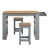 Galley 3-Piece Kitchen Island And Stool Set In Oak Gray