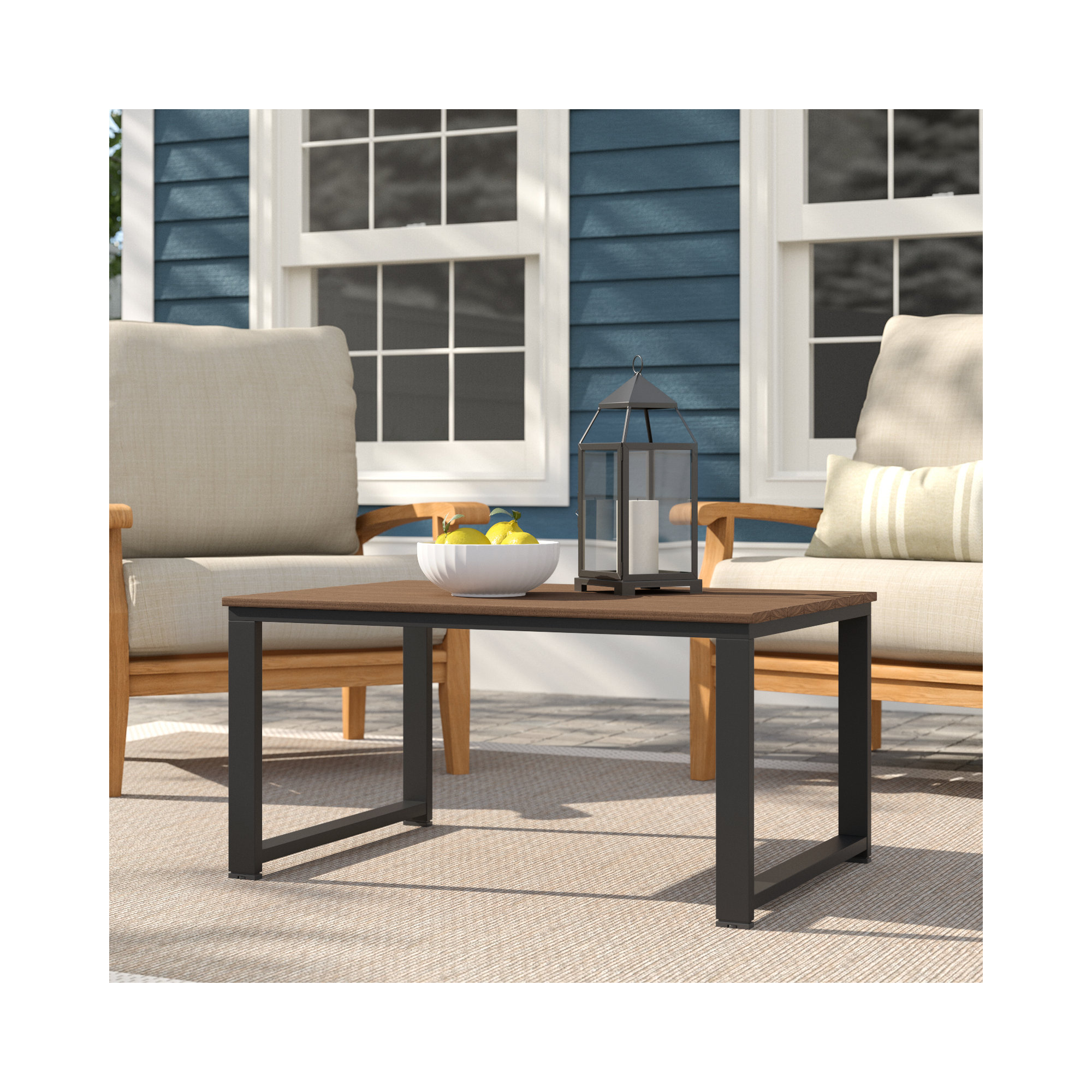 Townsend Sofa Seating Group with Sunbrella Cushions, Gray, Canvas Navy Sunbrella® Canvas