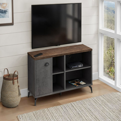 Meuble télé, console de 48 po, meuble multimédia, meuble de rangement, salon, chambre à coucher, contemporain, moderne